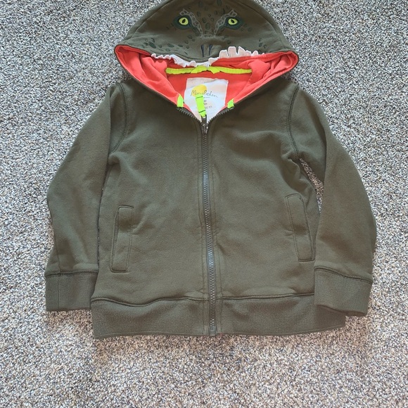 Mini Boden Olive Green Dinosaur Hoodie - Picture 1 of 1